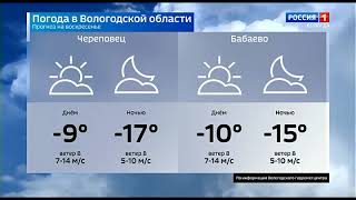 Спонсоры и прогноз погоды (Россия 1-Вологда, 26.11.2023)