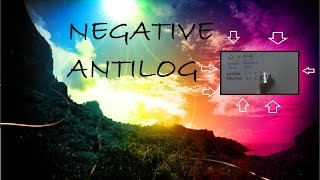 Negative Antilog