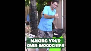 How to make your own wood chips #shorts #gardening