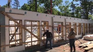 The lower floor walls are poured on May 2, 2017.