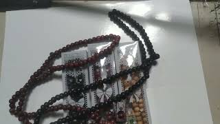 TASBIH KAYU  99 BUTIR KEMAS MIKA