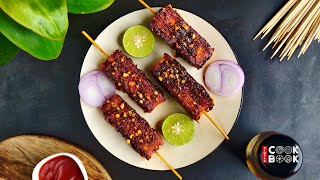 Easy Paneer Satay in Indian Style | Simple Paneer Recipe | Simple Cookbook