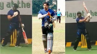 Unni Mukundan 's Incredible batting Shots | Unni Mukundan Net Practicing | Cricket | C3 | Celebrity