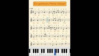 Ein getreues Herze wissen / Text und Noten / Klavier #tutorial #piano #music