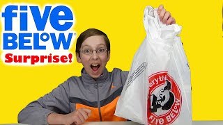 FIVE BELOW MYSTERY SURPRISE BAG HAUL UNBOXING WITH COLLINTV