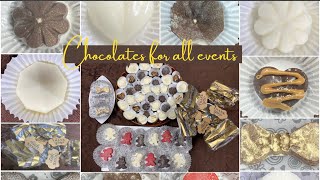 عمل شوكولاتة لجميع المناسبات 🍫 Chocolates for all events