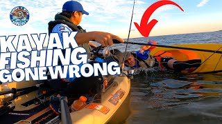 KAYAK CAPSIZED! KAYAK FISHING GONE WRONG!