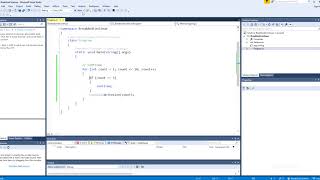 Visual Studio C# Continue Keyword