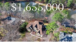 TOUR this $1,655,000 Lake Front Home | Fawn Lake Virginia