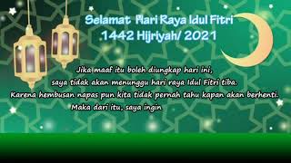 contoh macam ucapan selamat idul fitri 1442H #2021