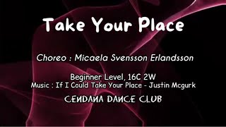 Take Your  Place - Line Dance//Demo//Choreo: Micaela Svensson Erlandsson (SWE)  - April 2024