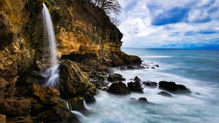 Waterfalls on a Rocky Mountain Cliff | Shorts