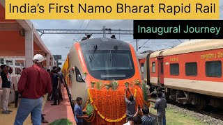 India's First Namo Bharat Rapid Rail Inaugural Journey