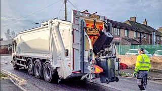 Veolia Dennis Elite 6 Bin lorry on General Waste, ZKK