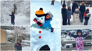 Kids playing in Snow ❄ Deutschland | Snow Experiences in Germany | DIML| German Vlog | Daily Vlogs