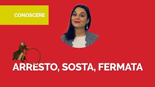 Arresto, sosta, fermata