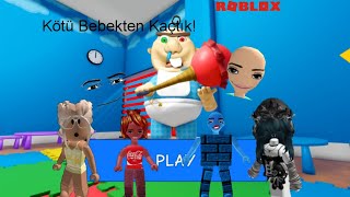 Kötü Bebekten Kaçtım! 🤓 / Roblox / Baby Bobby Daycare