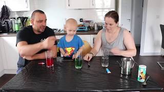 Making Vulcano Effect With Colored Water