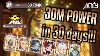 30M Power in 30days!!! Final account update!- AFK Journey