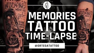 TATTOO TIME-LAPSE #063 | MEMORIES BLACK AND GREY