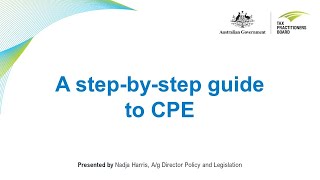 A step-by-step guide to CPE