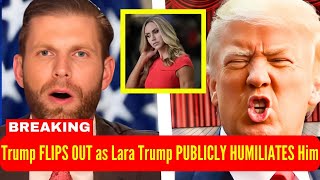 Trump FLIPS OUT After Lara Trump HUMILIATES Him on Air!