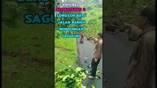 TERJADI LONGSOR BATU DINANGTUNG 2 BAWAH BENDUNGAN SAGULING LINTASAN CIPONGKOR, KBB DAN RAJAMANDALA