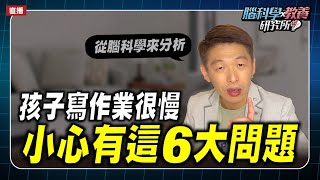 孩子寫作業慢該如何改善？從大腦執行功能來解答 | 腦科學教養研究所ep.12 | 王宏哲教養育兒寶典