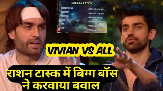 Bigg Boss 18 rashan task: Vivian Dsena की कॉफी पर biggboss की चाल , घर में महासंग्राम. vivian vs All