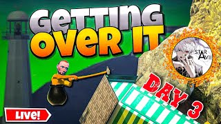 Playing Getting Over It with RAGE and Me | Day 3 🌟 LIVE