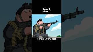 Peter goes Rambo! #shorts #familyguy