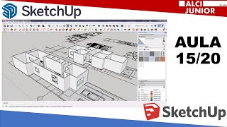 Curso Completo de SketchUp - Aula 15/20 - Fachada | Alci Junior Studio