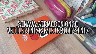 SINAVA GİRMEDEN ÖNCE VELİLERİNİZLE BİRLİKTE İZLEMELİSİNİZ | #LGS #2020Tayfa #2021Tayfa