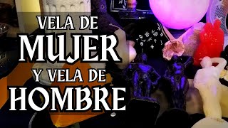 VELA de MUJER y VELA de HOMBRE #velademujer #veladehombre #magiaconvelas #velaroja #velanegra