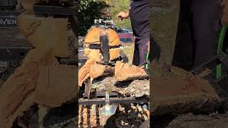 Ruggedmade 22 ton log splitter @RuggedMade #firewood #logsplitter #tools #wood