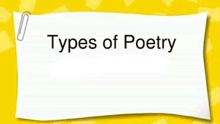 #Types#Of#Poetry#❤️