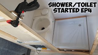 Shower and Toilet MWB Campervan Rebuilding our off grid van conversion Ep4