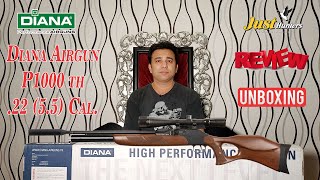 Diana PCP Airgun P1000 TH  .22 Caliber Unboxing and Review by Mian Qamar from Just Hunters