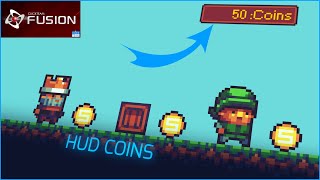 Tutorial #13 HUD COINS "King Magic" in Clickteam Fusion 2.5 Platformer