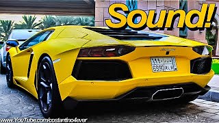 Arab Matte Yellow Lamborghini Aventador LP 700-4 in Dubai Start-up-Drive By-Exhaust Sound