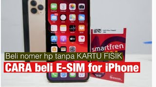 Cara beli Esim Smartfreen for iPhone