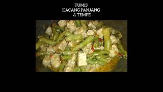 Resep tumis kacang panjang - Resep bumbu #youtubeshorts #subscribe #food #fyp