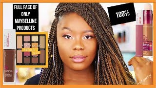 FULL FACE USING ONLY MAYBELLINE MAKEUP! | MsTopacJay