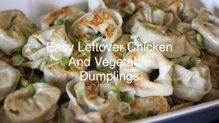 Easy Leftover Chicken and Vegetable Dumplings