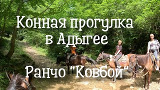 Конная прогулка в Адыгее. Ранчо Ковбой