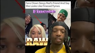 Fans spotted  sexy red homgurl on her live and said she look just like #finesse2tymes 🤣