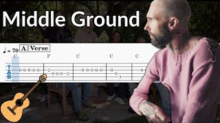 Middle Ground (Maroon 5) - Guitar Solo Tab Easy