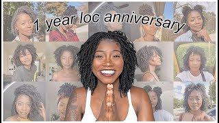 1 YEAR VISUAL MICROLOC JOURNEY | Keke J. #locaversary #locjourney #microlocjourney #1yearlocd