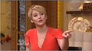 Jennifer Lawrence Interview Live with Kelly and Michael Part 1