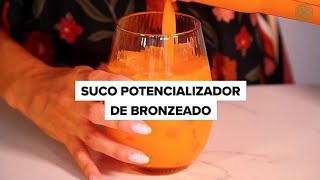 Suco Potencializador de Bronzeado 🍊 | #shorts